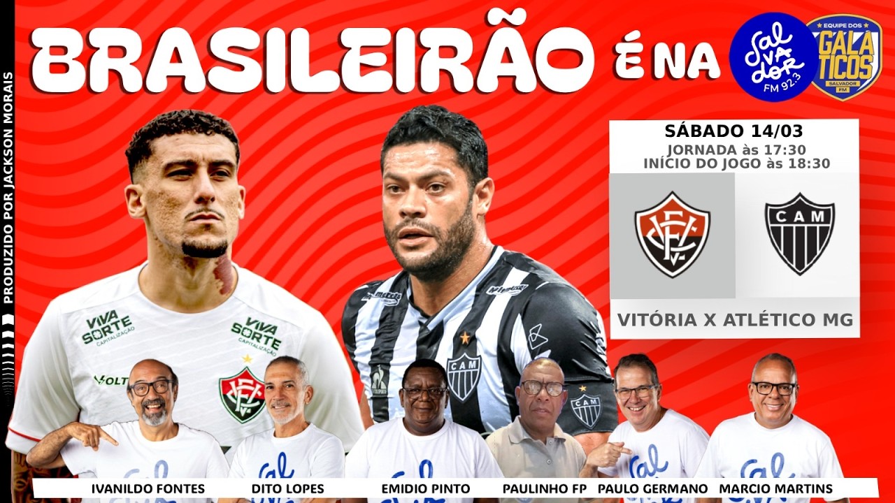 VITÓRIA X ATLÉTICO-MG AO VIVO (14/03/26)