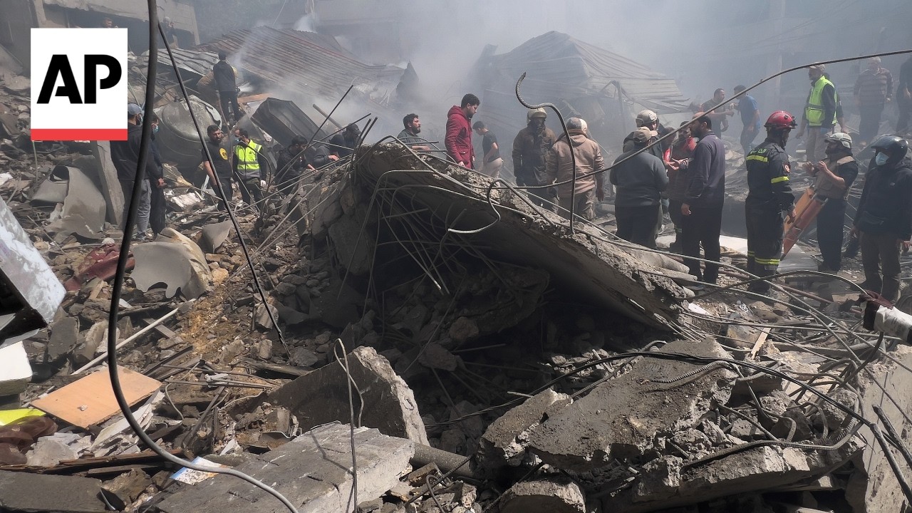 Israeli strikes hit Beirut, killing four and injuring dozens on Easter