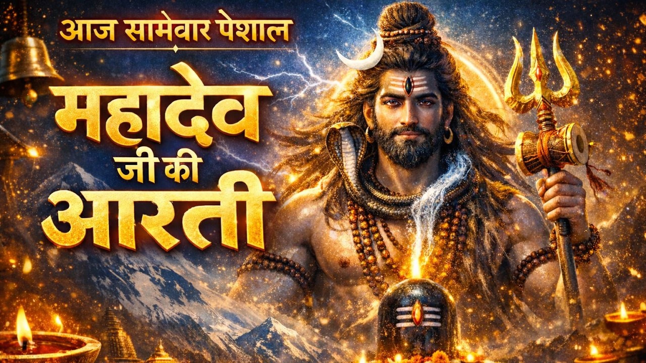 ❤सोमवार स्पेशल 🔱 महादेव जी की आरती | आज की दिव्य शिव आरती | हर हर महादेव LIVE