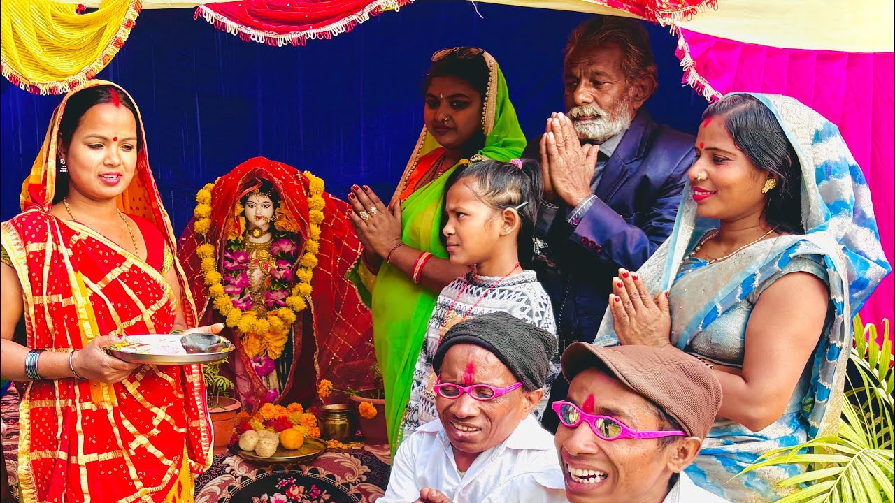 चुनालाल के सरस्वती पूजा 🙏chunalal dhorba comedy 2026