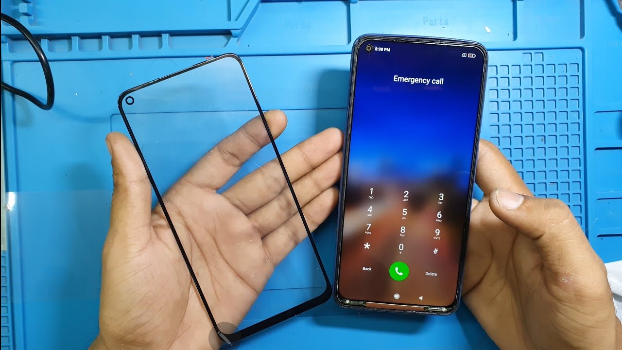 Redmi note 9 broken glass restoration | glass replacement