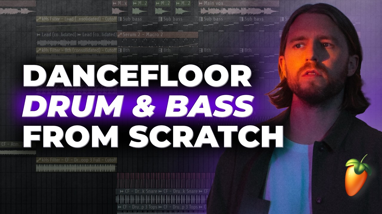 Sub Focus Style Drop | Dancefloor Drum & Bass tutorial