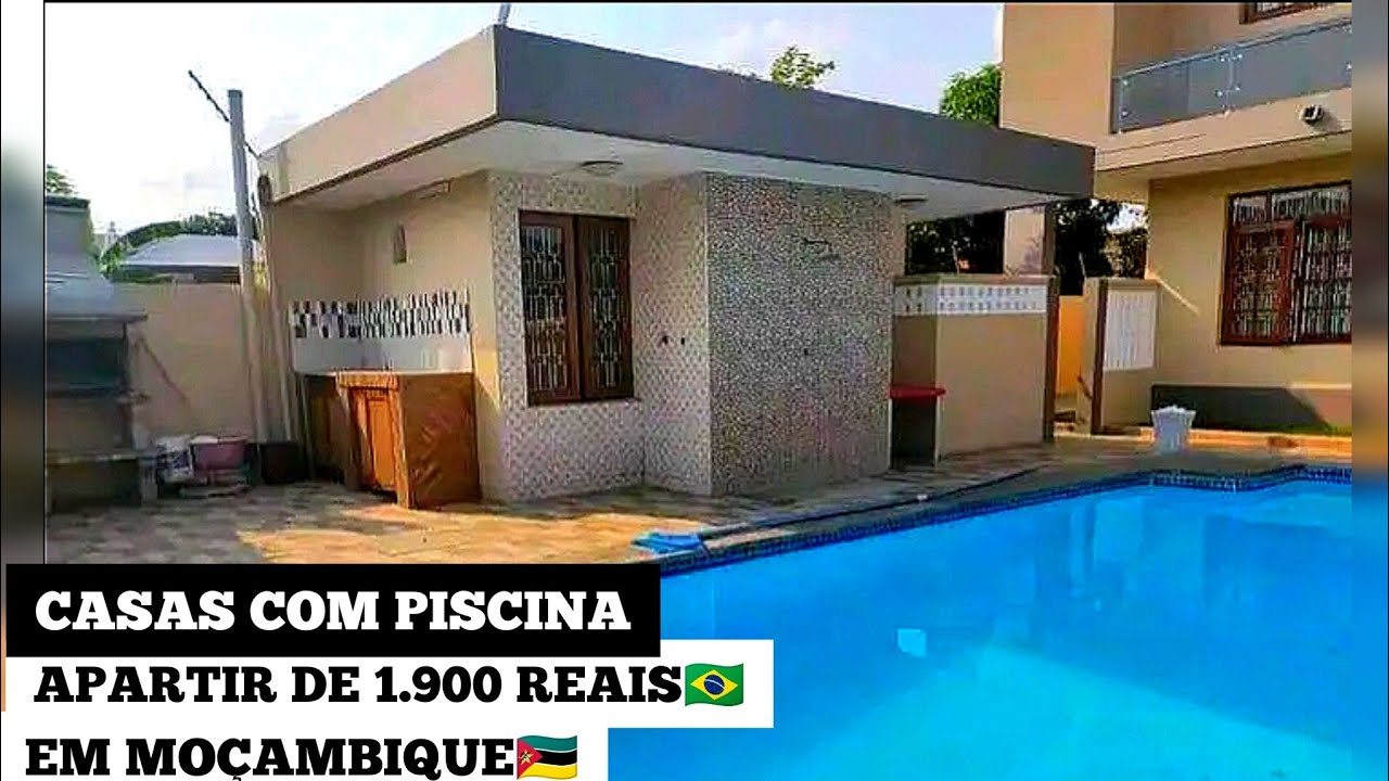 conheça o preço de uma casa com piscina em Moçambique| #brasil #turismo #mozambique