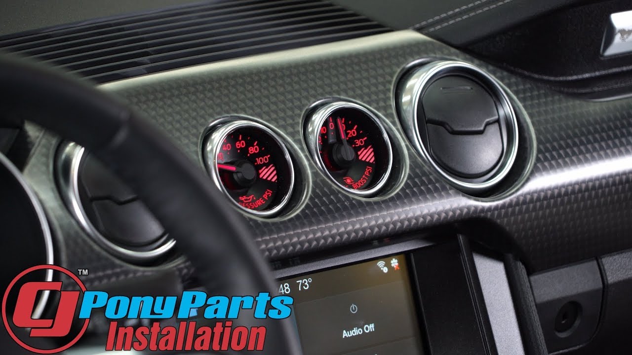 Supercharged 2018-2023 Mustang GT Boost Gauge Install: Ford Performance Center Instrument Cluster