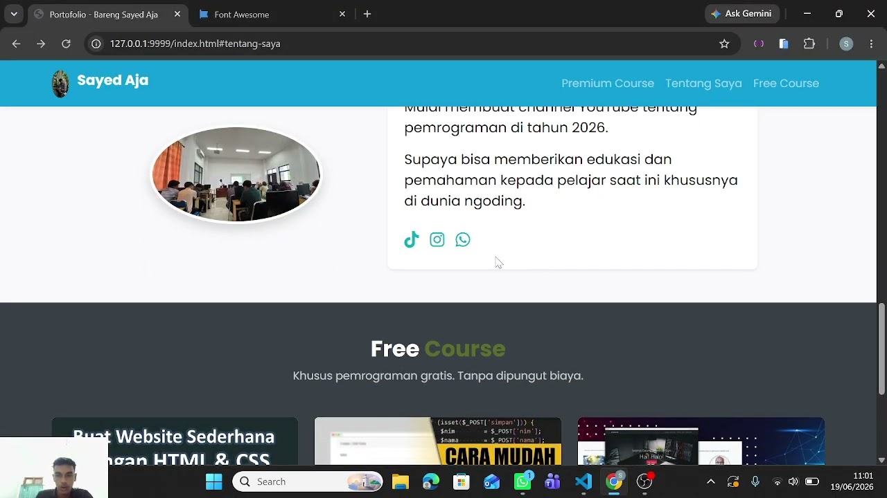 Учебный проект студента: веб-сайт для изучения программирования