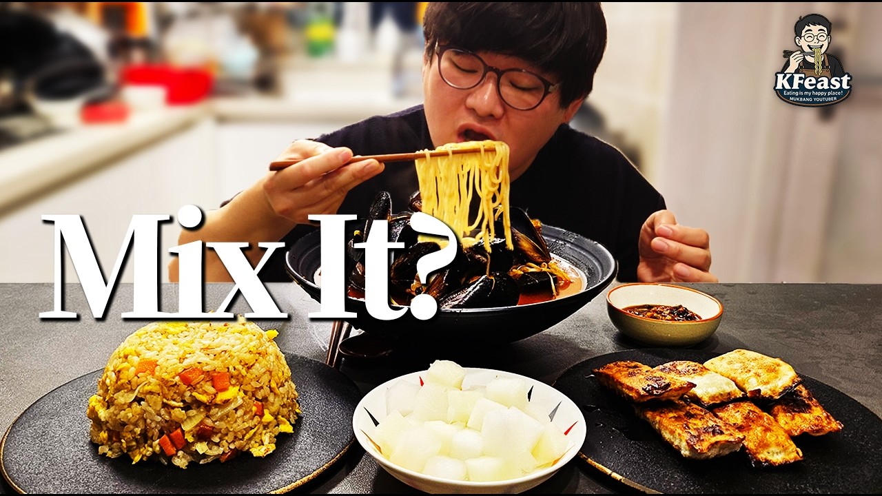 이 국물 뭐야… 밥 말아?🔥 해물차돌짬뽕 한상 | Real Mukbang