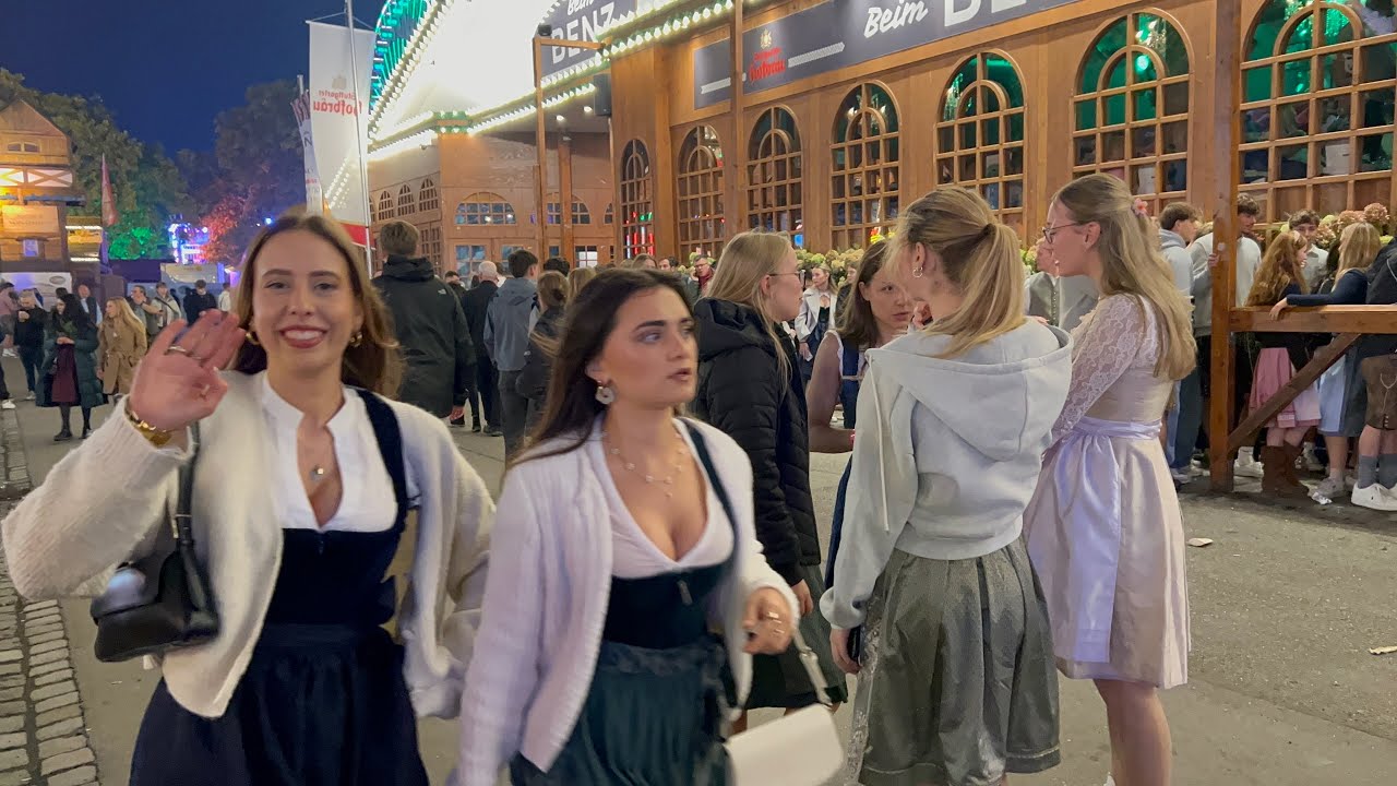 🇩🇪🔥🍻4K -Walking at night Wasen Festival Stuttgart 2025 