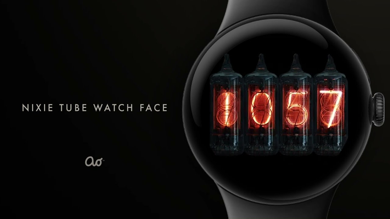 Nixie tube Watch Face | Official Preview (Wear OS by Google)