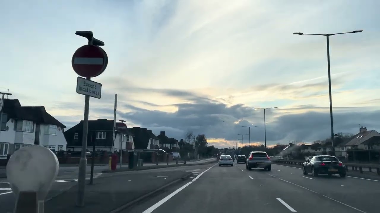 A3 new Malden to Tolworth/ Surrey, uk 