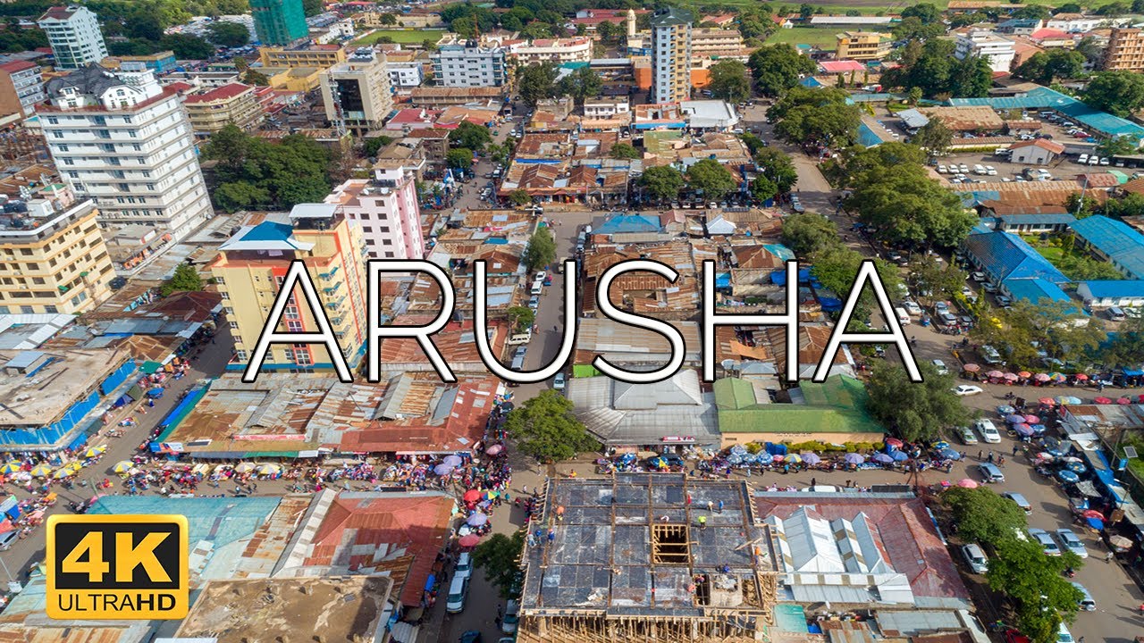Arusha city, Tanzania 🇹🇿 | 4K Drone Footage