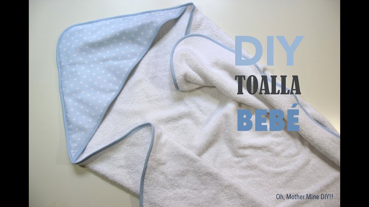 DIY Canastilla bebe: Tutorial de toalla con capucha