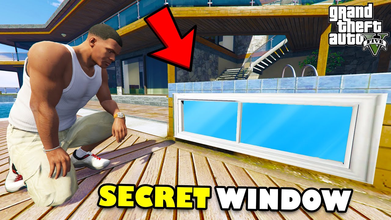 Franklin Found Secret Small Window Inside Franklin's House in GTA 5 | SHINCHAN and CHOP