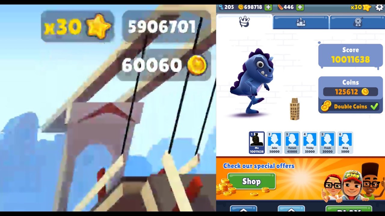SUBWAY SURFERS | 60000+ COINS IN ONE RUN & DOUBLING IT!!!! |
