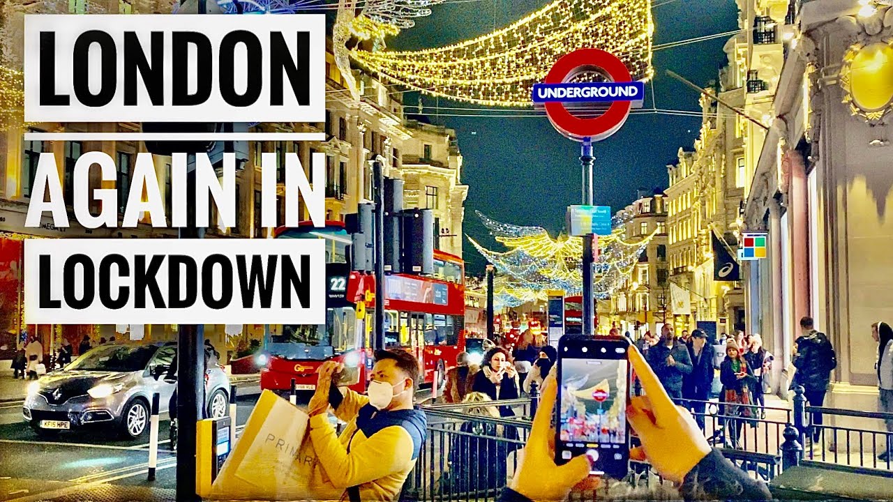 We are in Lockdown, doesn’t Looks like - 4K Night Walk in London 2020