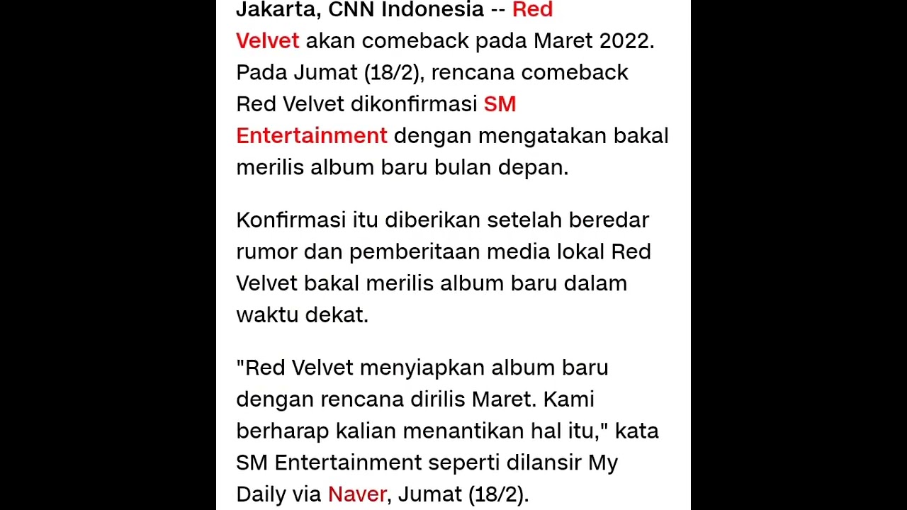Album Baru Red Velved #kpop #girlband #korea #redvelvet #albumbaru