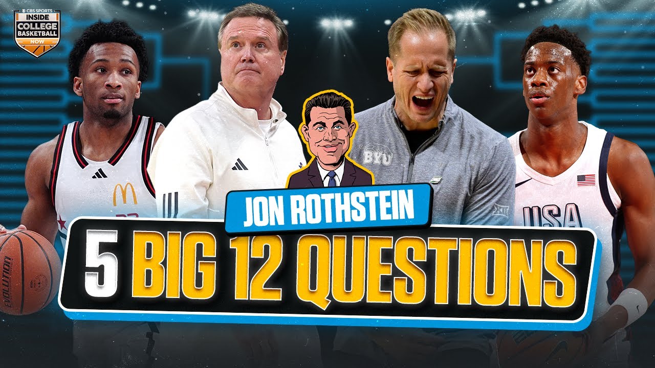 5 Big 12 Questions for 2025-26: Houston's Youth, Kansas & Darryn Peterson, BYU & AJ Dybantsa | CBB