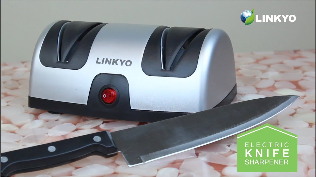 Как заточить ножи: электрическая точилка для ножей LINKYO с автоматическими направляющими для поз...