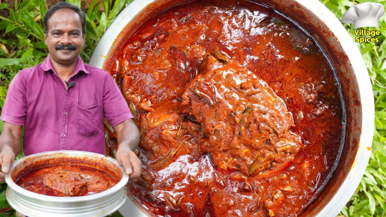 തനി നാടൻ വറ്റ തല കറിയും കപ്പ വേവിച്ചതും 😋 | Thala Curry recipe malayalam | Village Spices