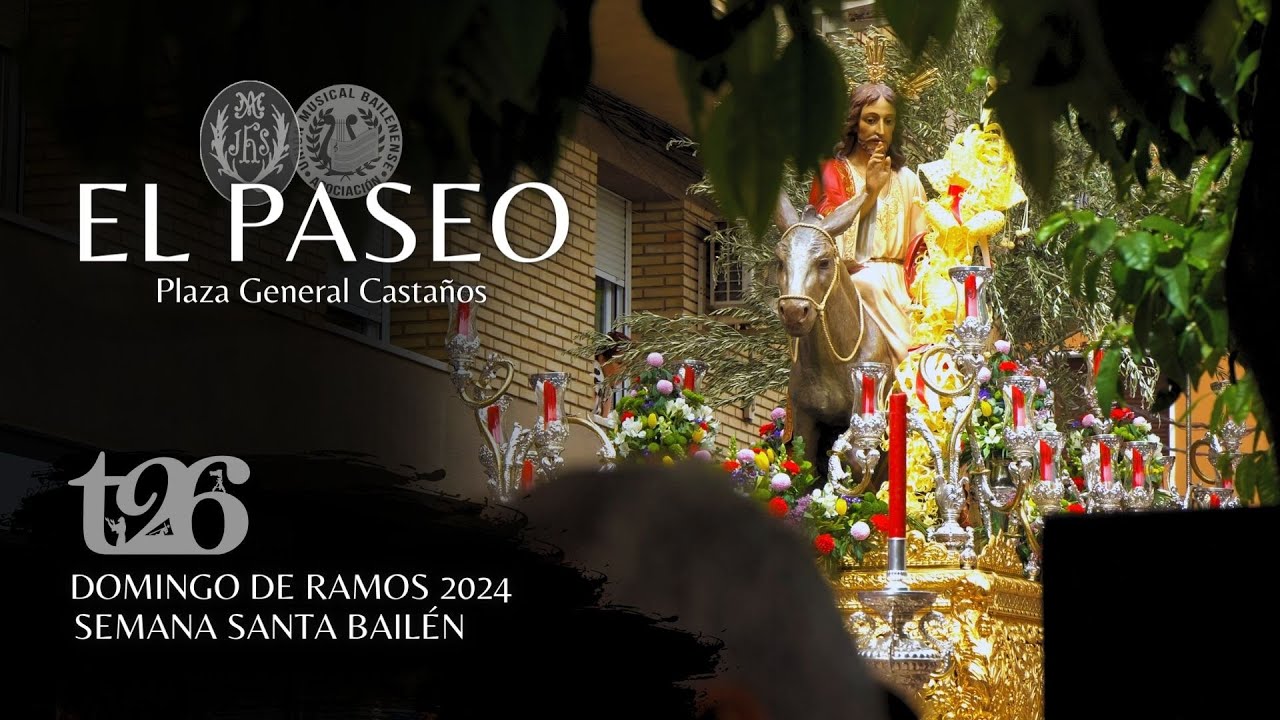 [4K] LA MULICA en el PASEO | DOMINGO DE RAMOS Bailén 2024 | tolilive 26