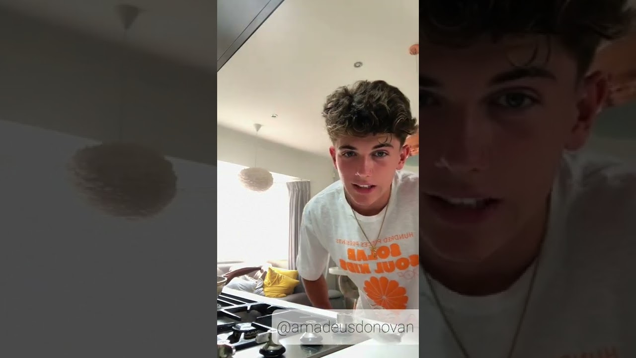 Ozzy Model (Oscar Sam) show his cooking skill live on Instagram