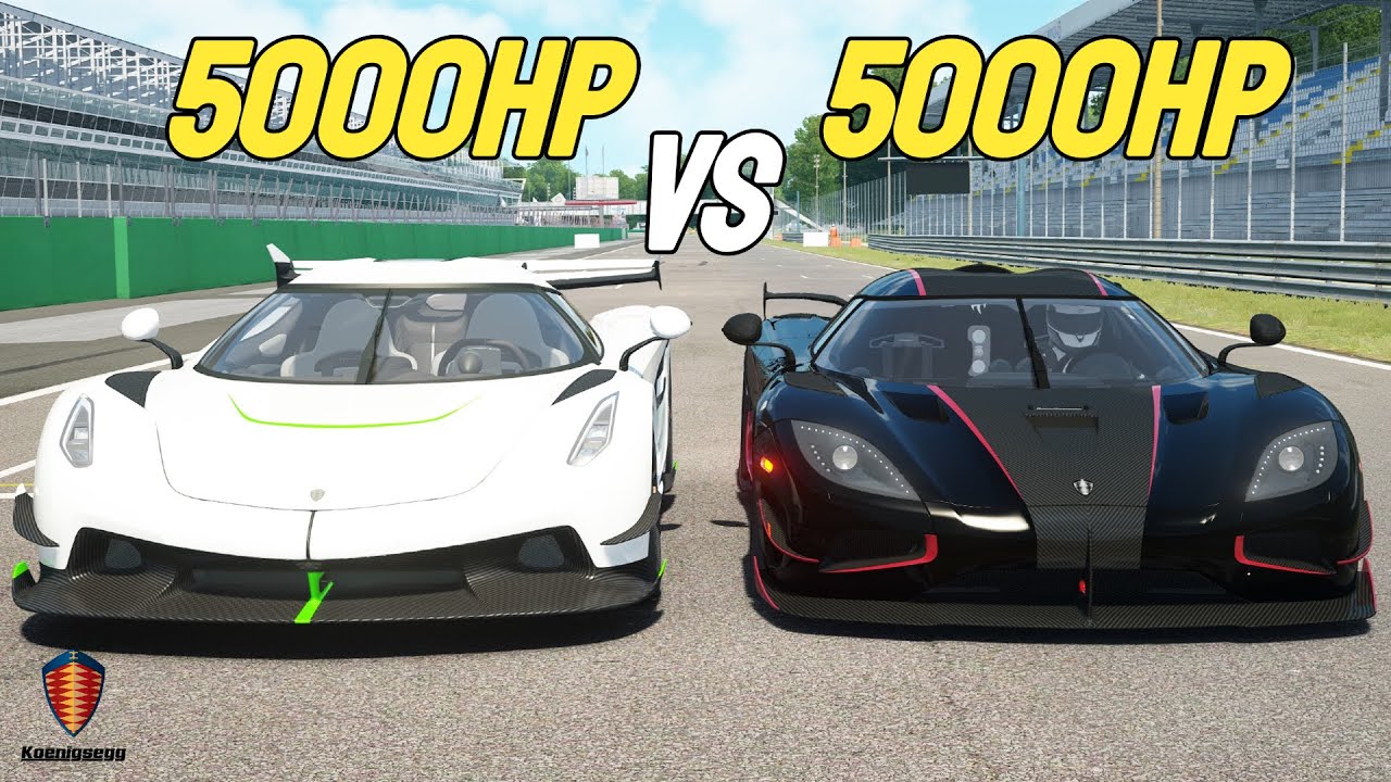 5000HP Koenigsegg Jesko vs 5000HP Koenigsegg Agera RSR RACE