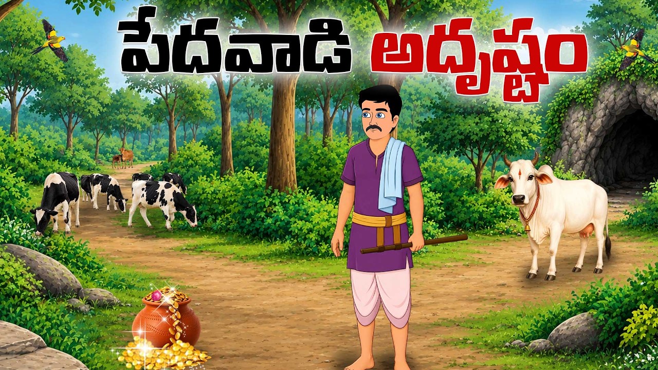 Telugu Stories - పేదవాడి అదృష్టం | Telugu Moral Stories | Neethi kathalu | PSR Kathalu