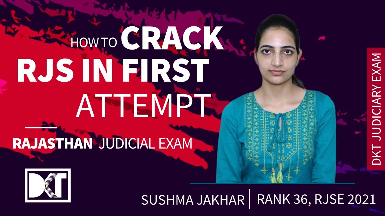 Rank 36 Rajasthan Judicial Service Exam | Sushma Jakhar's Strategy To Crack RJS In First Attempt
