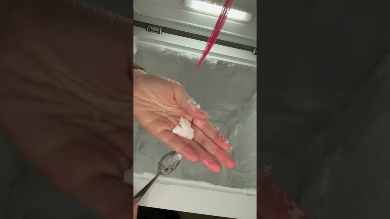 Eating freezer frost edges