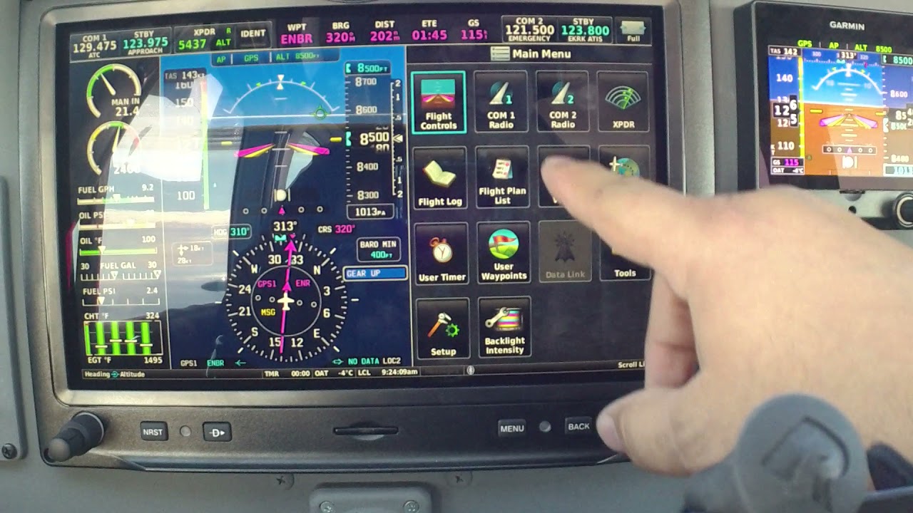 New panel - closeup in LN-ALK  Cessna 177RG
