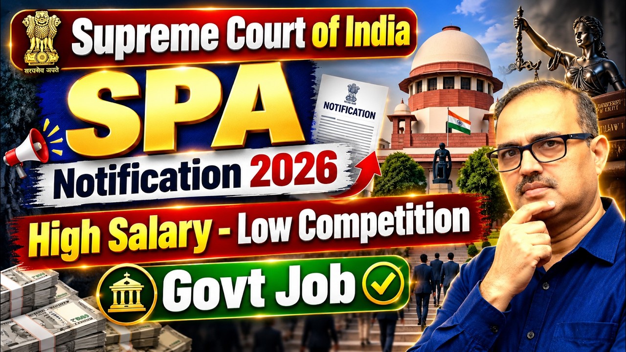 Supreme Court Recruitment 2026: ग्रेजुएट्स के लिए सरकारी नौकरी का मौका! Amar Sir