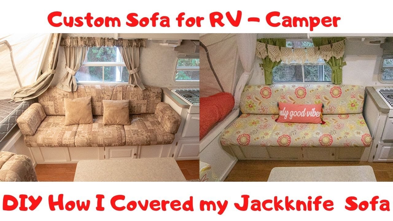 How to Cover Custom RV Jackknife Sofa