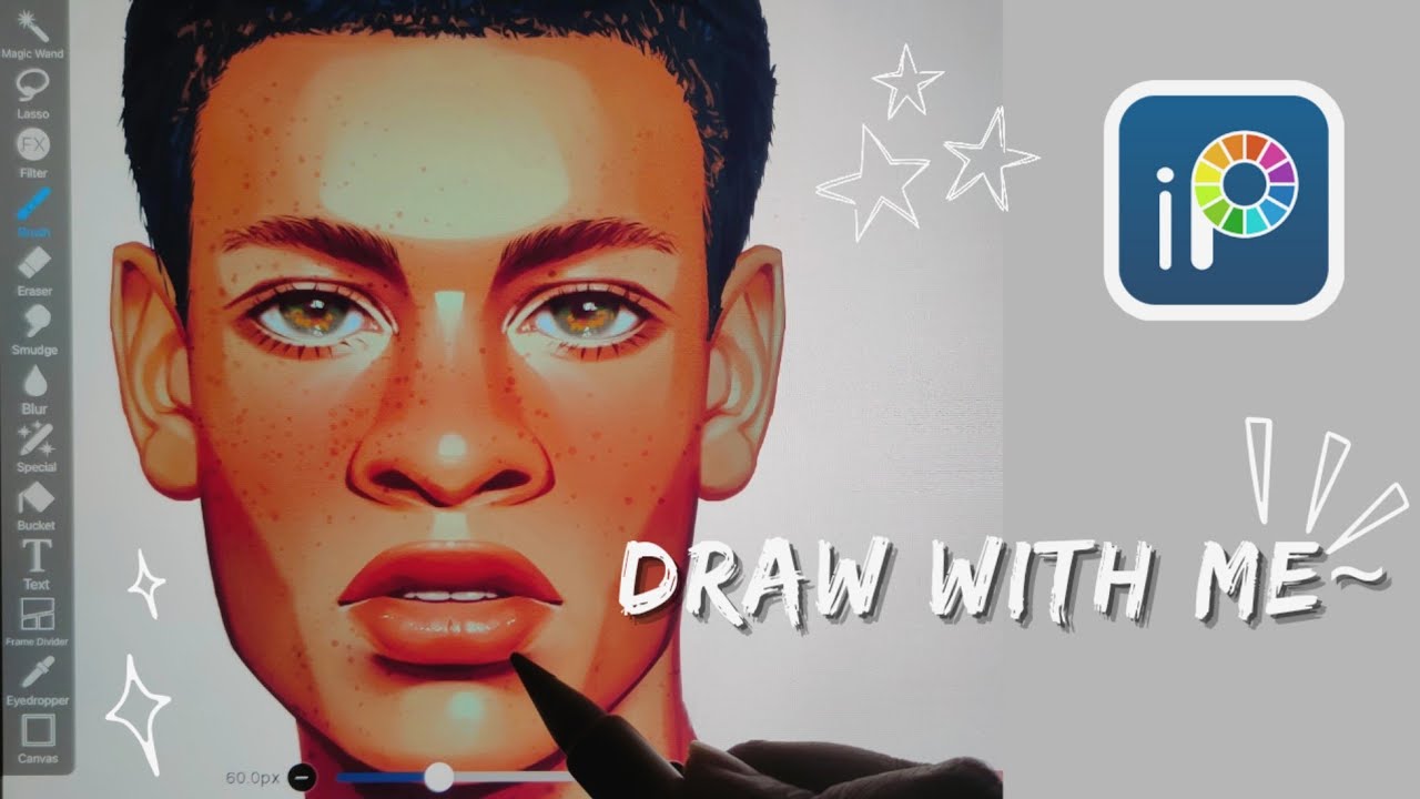 Draw With Me: Let's Paint a Realistic Digital Art | Episode 13 [ Ibispaint X iPad Art]