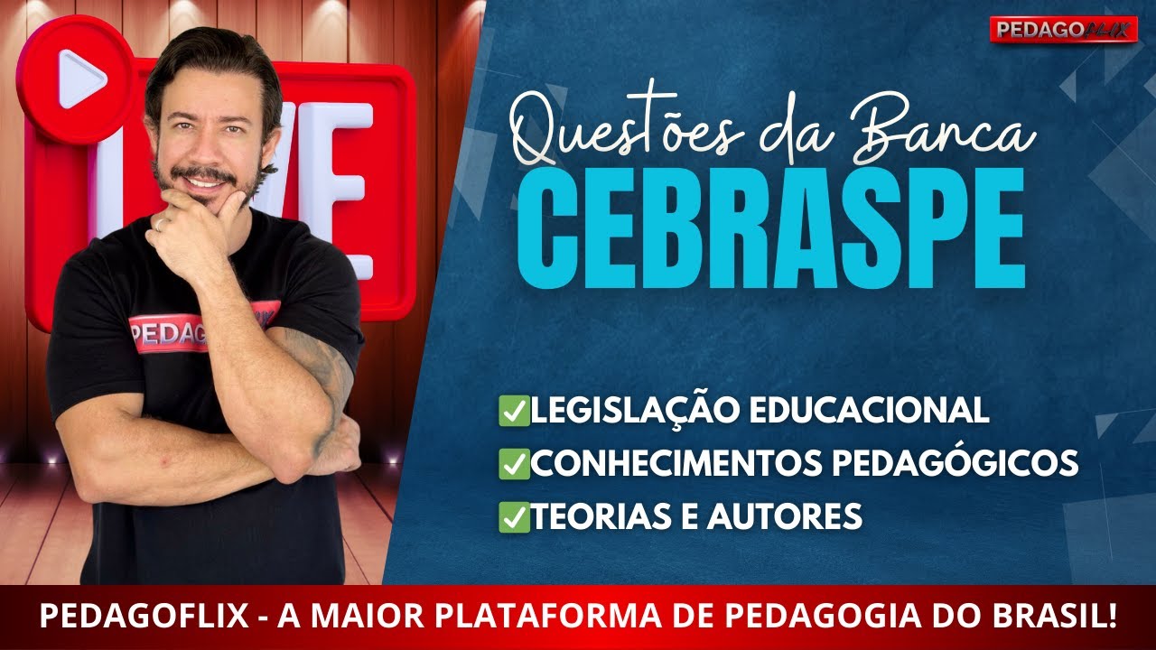 🔴 Ao Vivo: Resolução de Questões da Banca CEBRASPE!