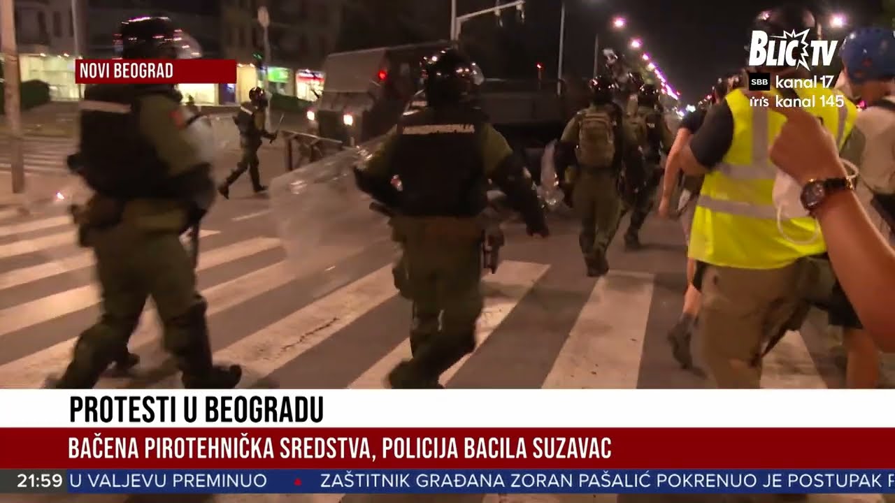 Novi Beograd ponovo u haosu: Građani na ulicama, bačen suzavac i rastu tenzije