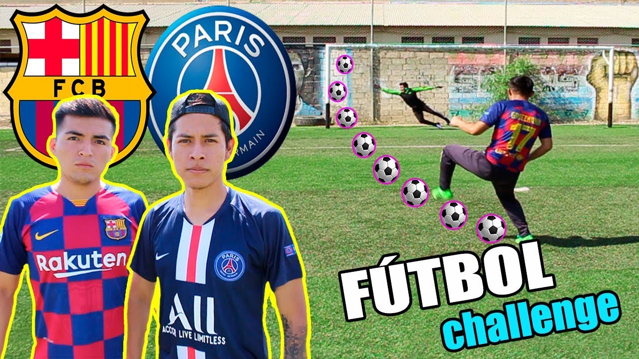 BARCELONA vs PSG ⚽️ ¡Retos de fútbol épicos! [Edson FDB]