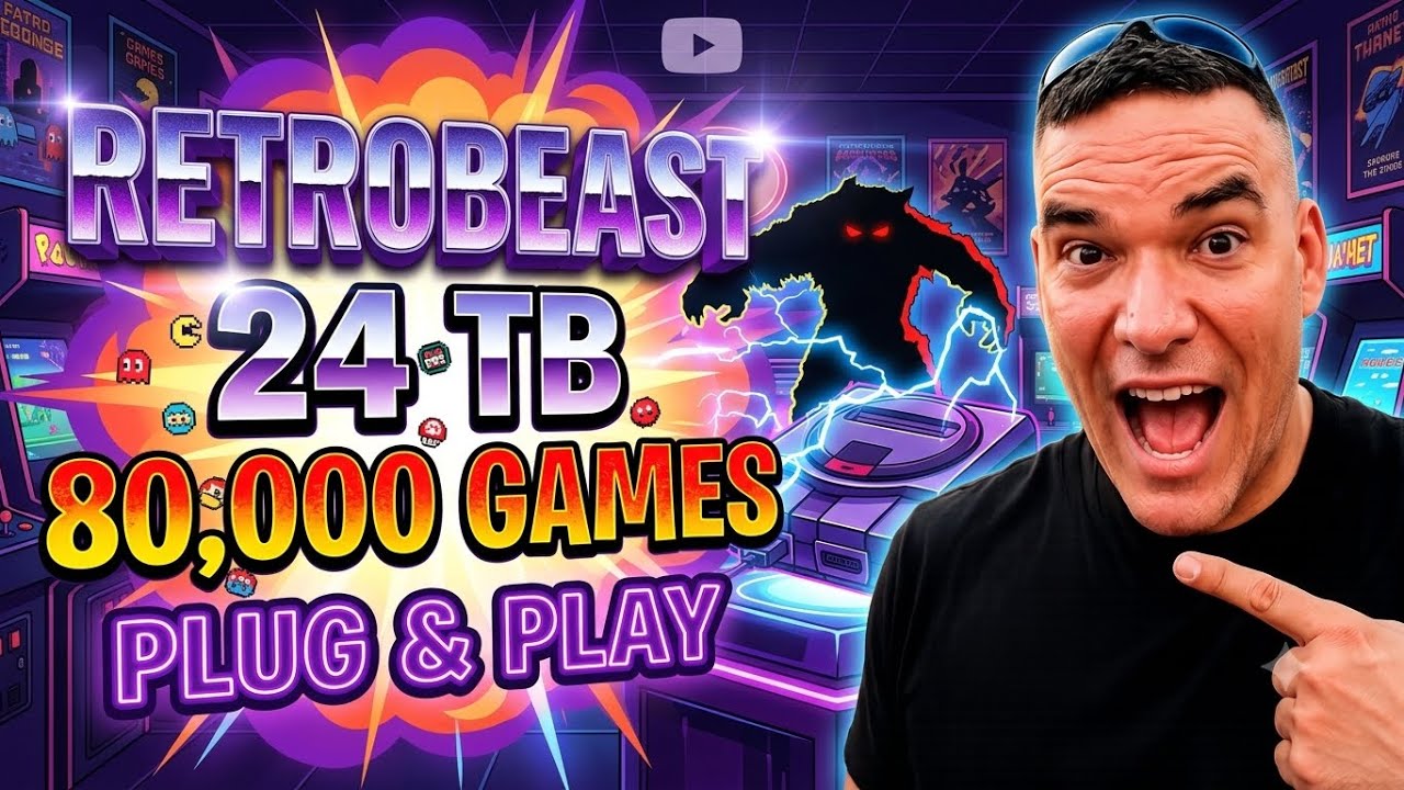 Это лучший ретро-накопитель? Обзор Retro Beast на 24 ТБ от @KrisCoolmod на 50-дюймовом игровом ав...