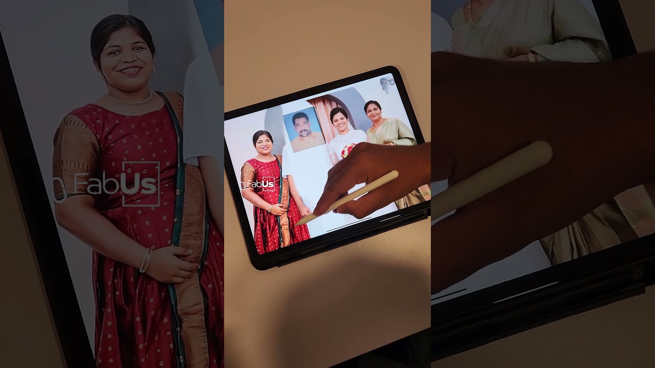 Photo adding in another photo | Digital Merge | Family Photo Merge #shorts #ashortsaday #art #merge