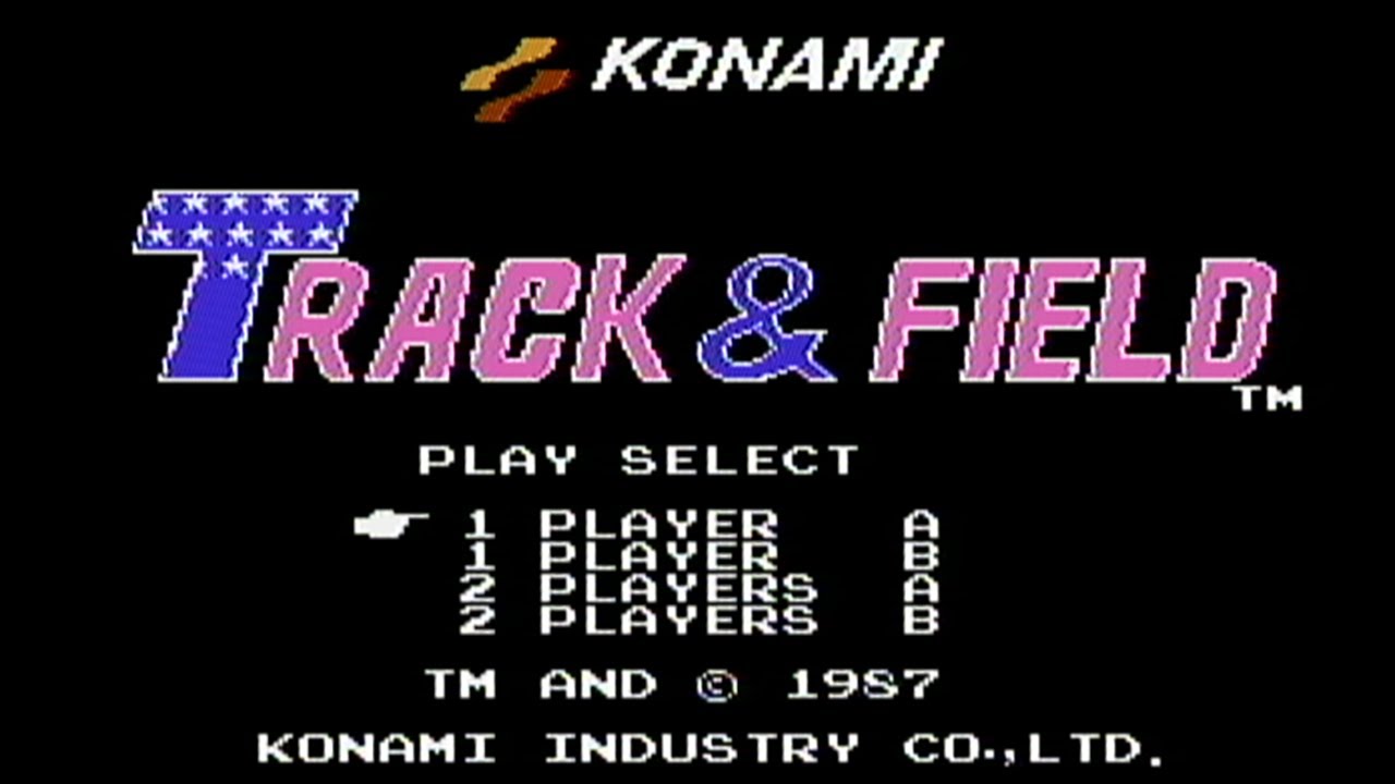 Track & Field (Konami, 1987) - NES Gameplay