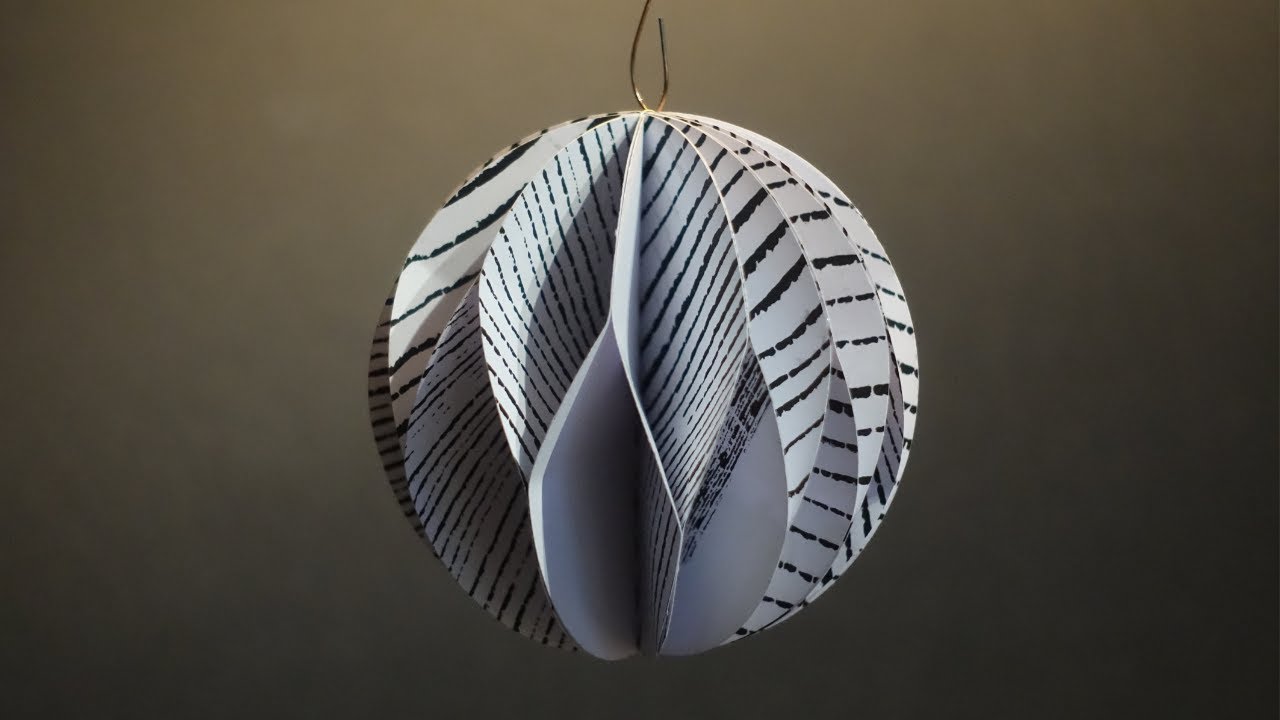 DIY Paper Ornaments for the Christmas tree 🌲