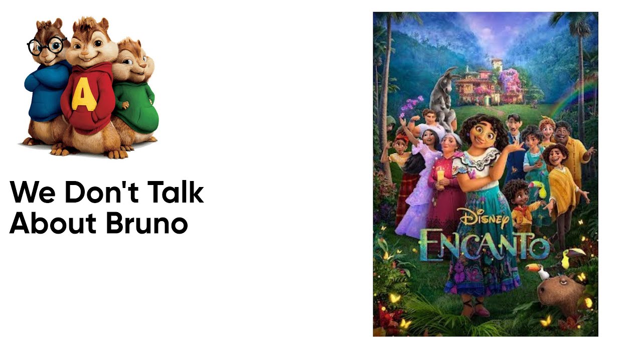 The Cast of Encanto - We Don't Talk About Bruno Chipmunk Version