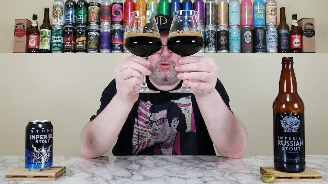 Imperial Stout (2022) & Imperial Russian Stout (2011) | Stone Brewing Co. | Beer Review | #1546-1547