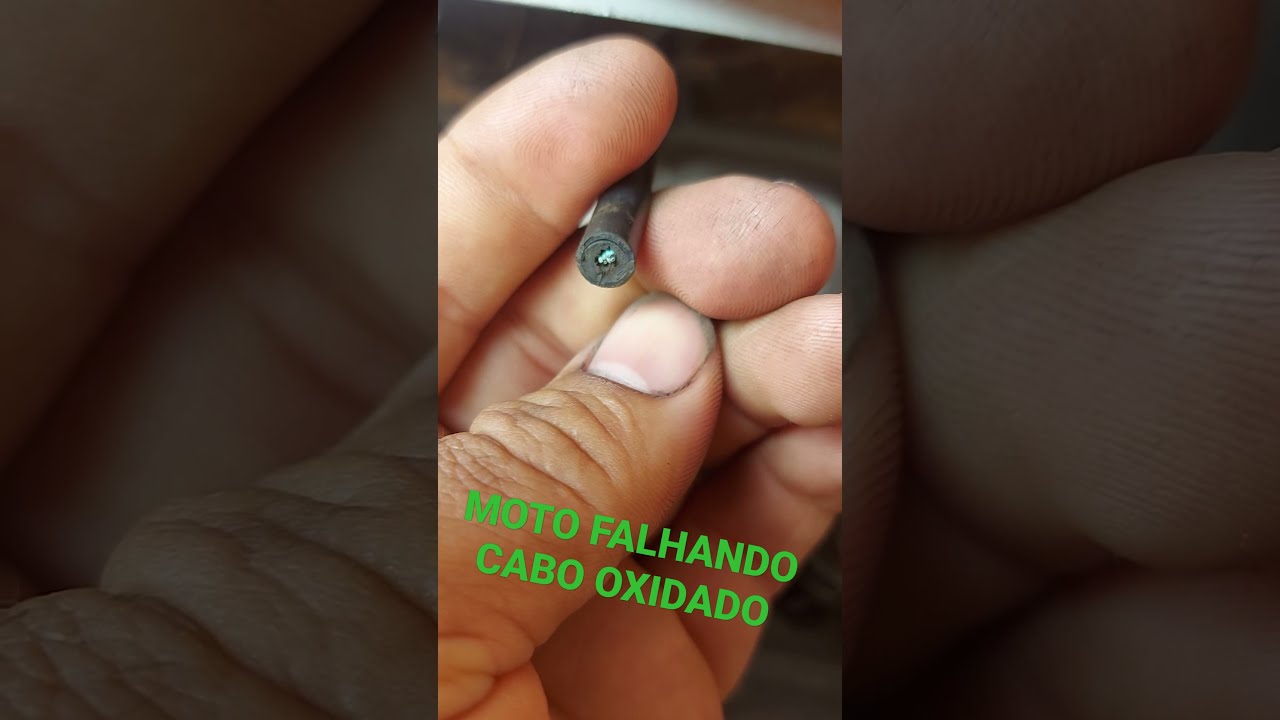 Cabo de vela oxidado moto falhando.