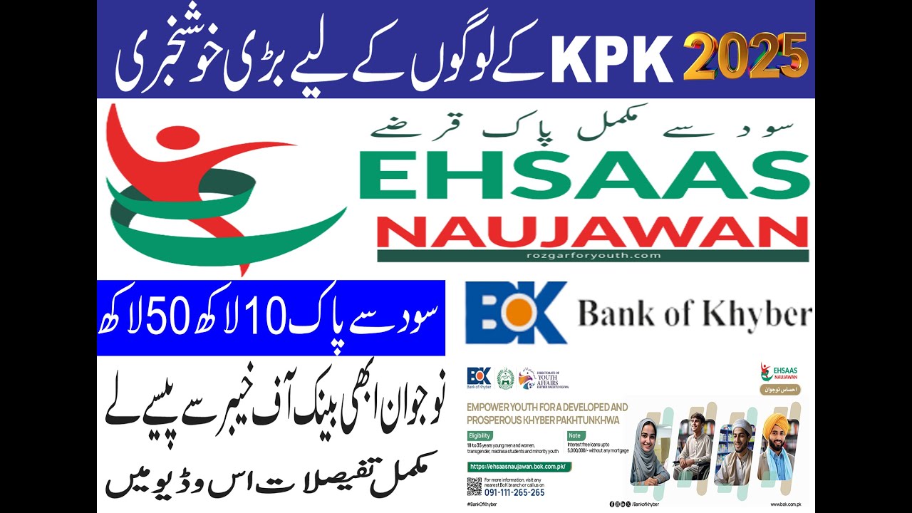 Ehsaas Naujawan Programme 2025 | Interest-Free Loans for Youth in KPK|KPK Loan Scheme| How to Apply?