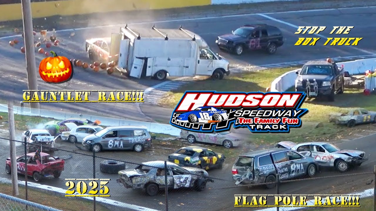 ГОНКИ НА РАЗРУШЕНИЕ И ГОНКИ НА ФЛАГШТОКАХ PUMPKINFEST 2025 НА АВТОТРАКЦИОНЕ HUDSON SPEEDWAY!!!