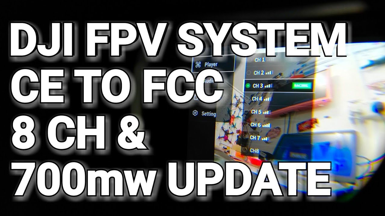 DJI FPV SYSTEM UNLOCK UK 700MW CE TO FCC UPDATE EASY 😁