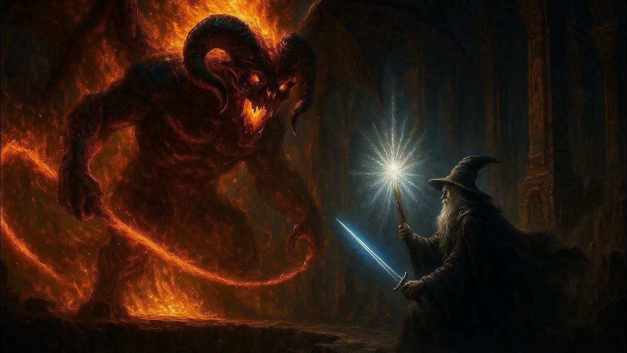 Pourquoi le BALROG a-t-il affronté GANDALF sans hésiter… même en connaissant sa vraie nature?