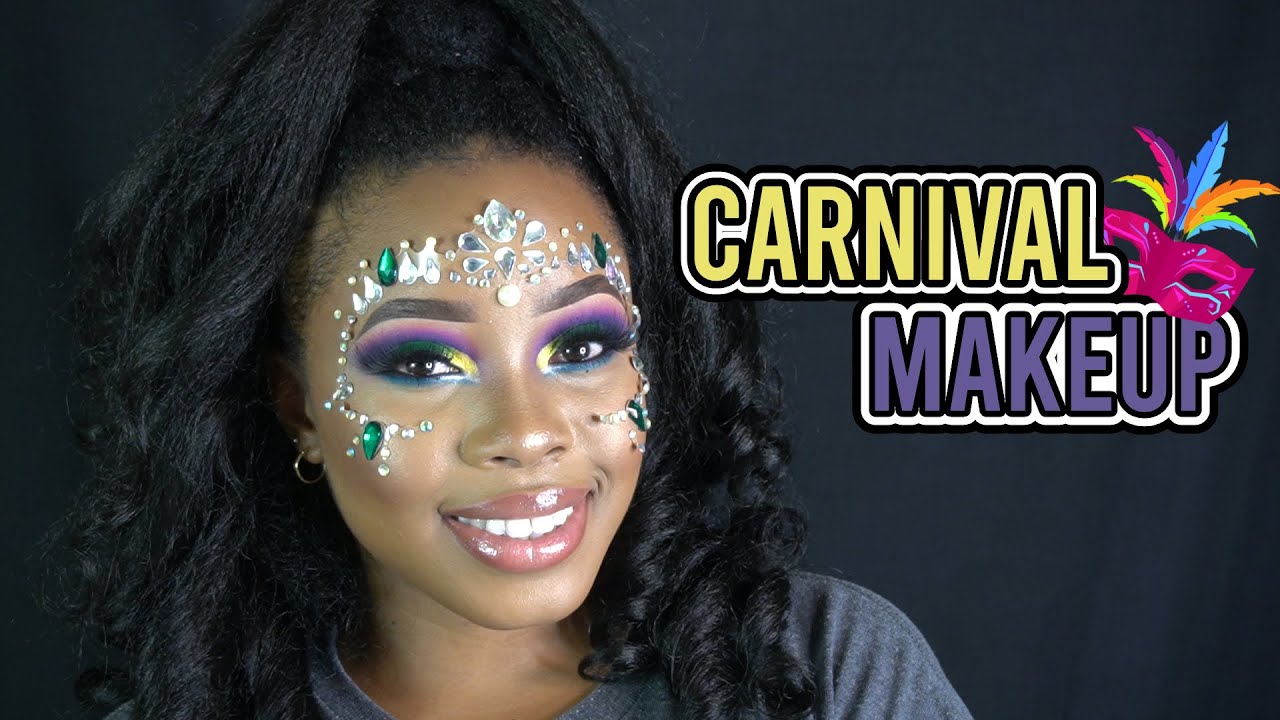 TRINIDAD CARNIVAL MAKEUP LOOK 2021 Boss'd N Boujee | Sensationnel Rain Maker Half Wig | MUAHbyYELENA