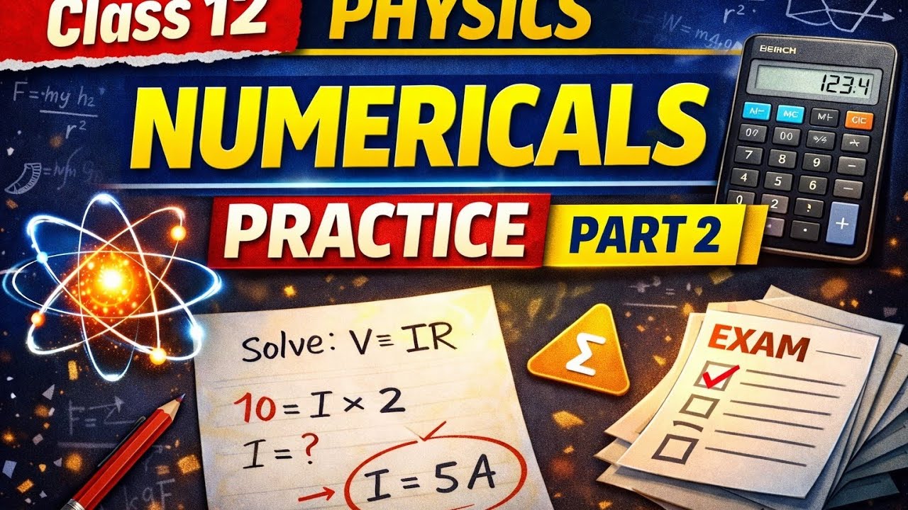 Numericals discussion video 2 | physics class 12