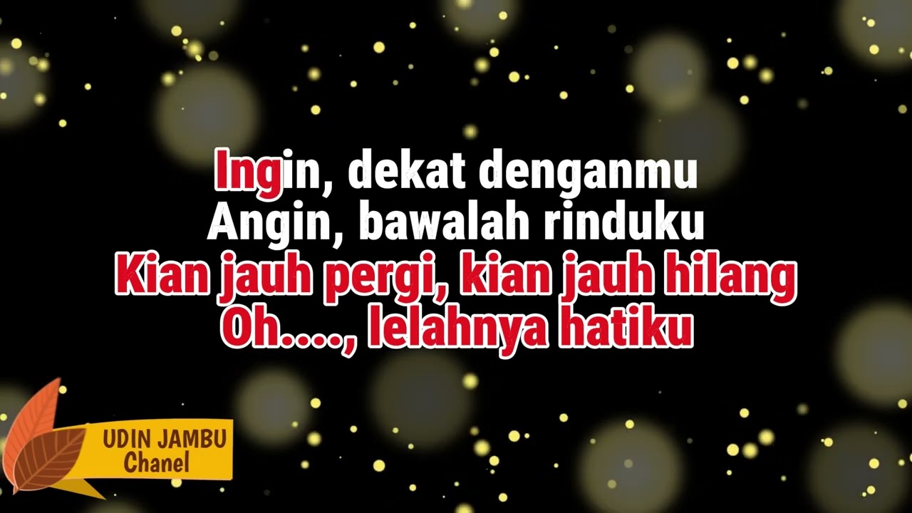 RINDU UNTUK DIA - STINKY KARAOKE (Original Audio)