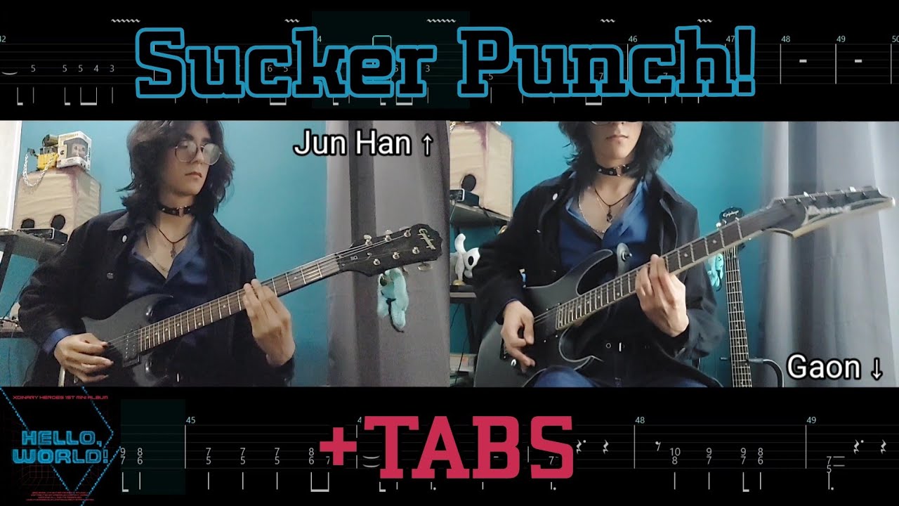 Xdinary Heroes - Sucker Punch! | Guitar Cover + TABS | Standard Tuning | Just like Jun Han and Gaon!